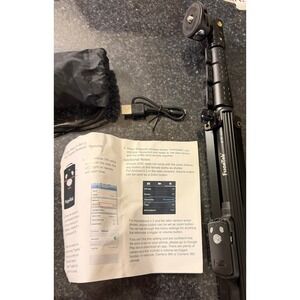 Fugetek FT-569 Professional Selfie Stick Tripod with Bluetooth Remote Black 51"